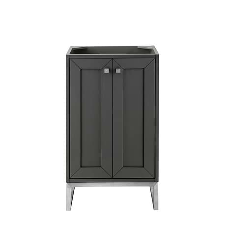 Chianti Mineral Gray 20" Single Vanity with Brushed Nickel Hardware without Top by JMV