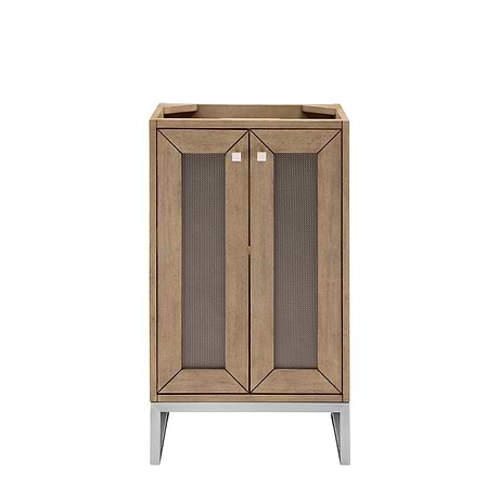 Chianti Whitewashed Walnut 20" Single Vanity with Brushed Nickel Hardware without Top by JMV