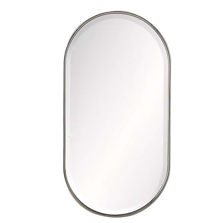 Arteriors Vaquero 19"x36" Polished Nickel Oval Mirror