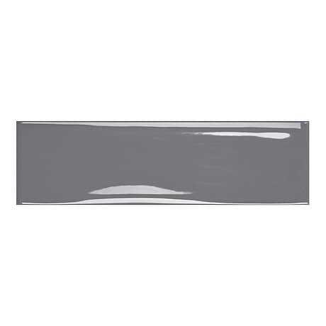 Vitality Dark Gray 3x10 Glossy Ceramic Tile
