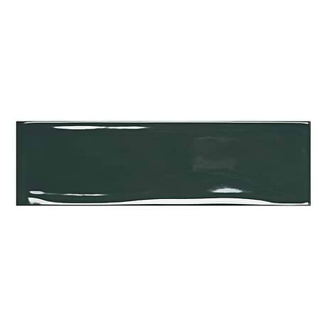 Vitality Dark Green 3x10 Glossy Ceramic Tile