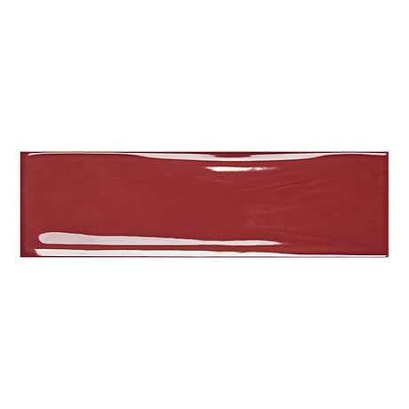 Vitality Red 3x10 Glossy Ceramic Tile