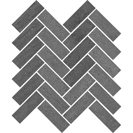 Voyage Ash Gray 1x4 Herringbone Matte Porcelain Mosaic Tile
