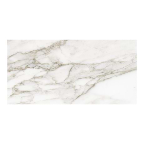 Luminere Calacatta Paonazzo White 12x24 Polished Porcelain Tile