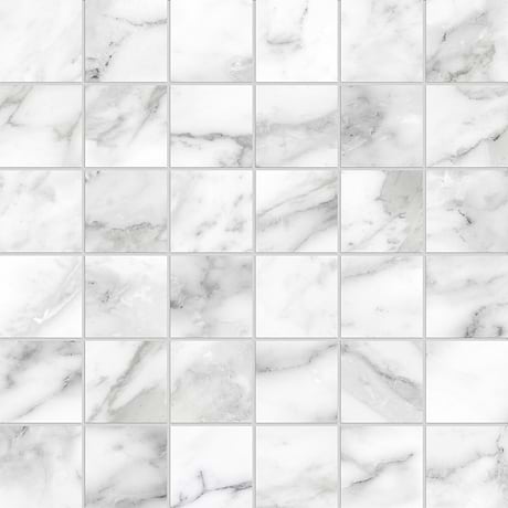Luminere Arabescato White 2x2 Matte Porcelain Mosaic Tile