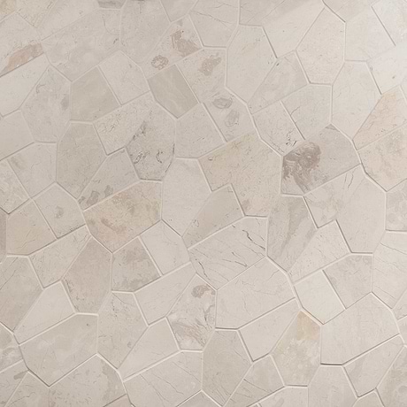 Nature Organica Lovina White Honed Marble Mosaic Tile