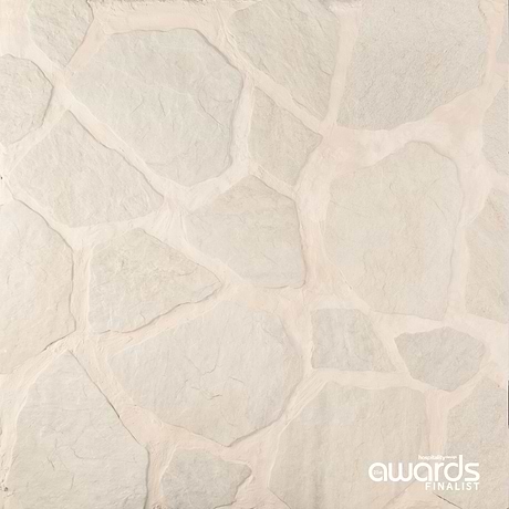Pathstone Marfil Cream Textured Matte Porcelain Flagstone Tile