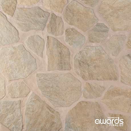 Pathstone Taupe Textured Matte Porcelain Flagstone Tile