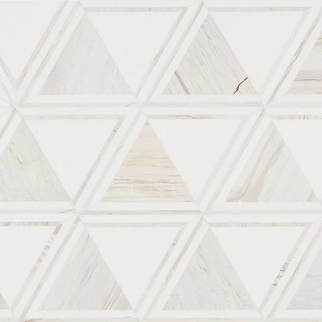 Geomarble Altair Thassos Sabbia Beige Polished Marble Mosaic
