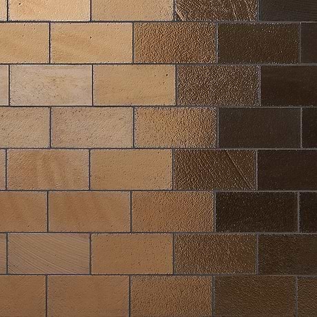 Magma Bronze 3x6 Polished Lava Stone Subway Tile