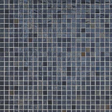 Swim Twilight Sky Black 1x1 Polished Glass Mosaic