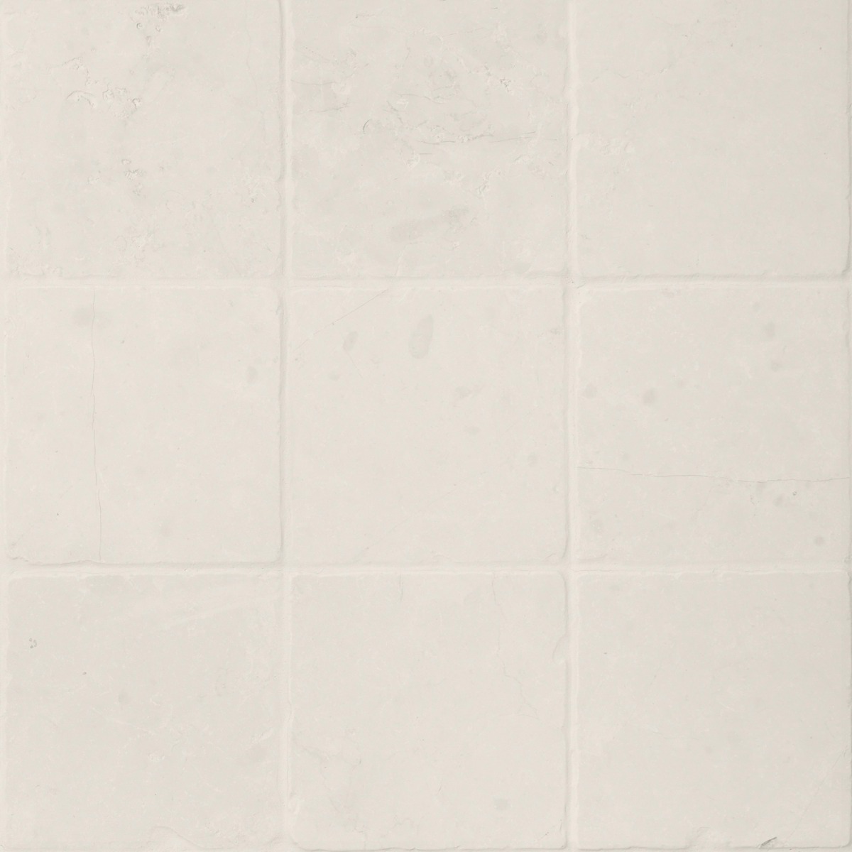 BIANCO PERLINO 8x8 Tumbled Marble Tile