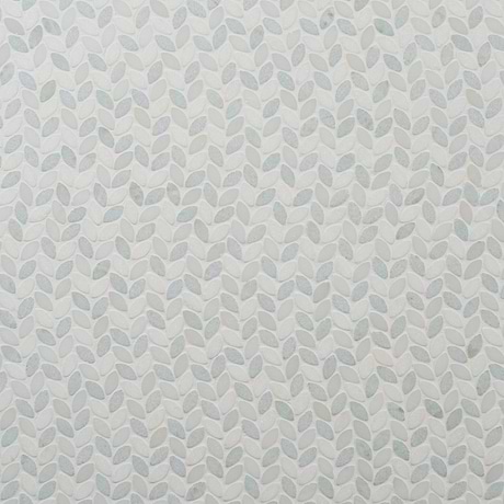 Dova Azul Tumbled Waterjet Marble Mosaic Tile