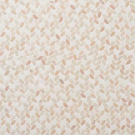Dova Rose Tumbled Waterjet Marble Mosaic Tile