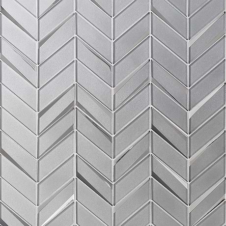 Kasol Milano Gray 2x4 Mirrored Glass Polished Mosaic