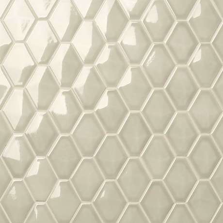 Brookline Diamond Celadon Green 3x4 Glossy Ceramic Mosaic Tile