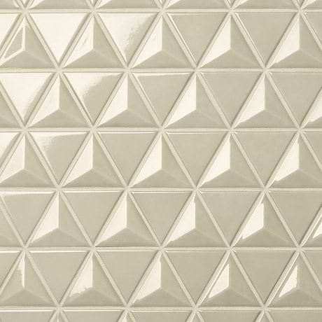 Brookline Triangle Celadon Green 4" Glossy Ceramic Mosaic Tile