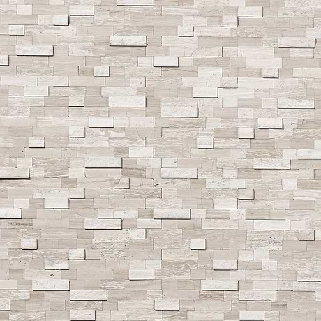 Mini Brick LPS Wooden Beige Polished Peel & Stick Stone Mosaic