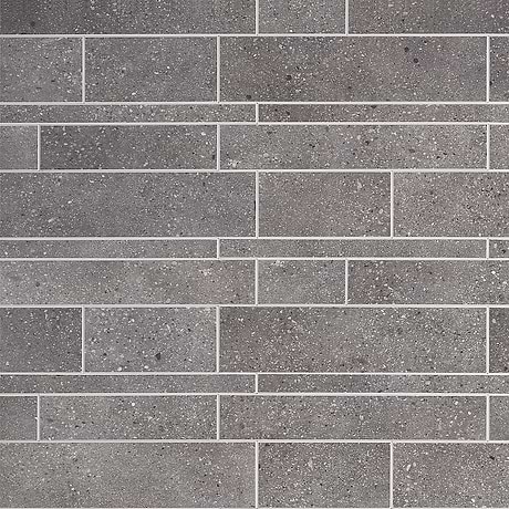 Railroad LPS Mixed Gray Terrazzo Look Matte Peel & Stick Mosaic