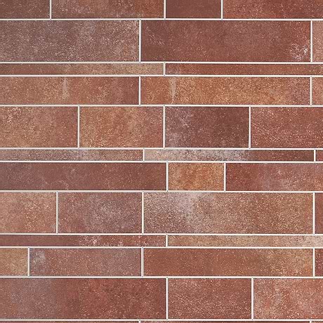 Railroad LPS Rust Brown Terracotta Look Matte Peel & Stick Mosaic
