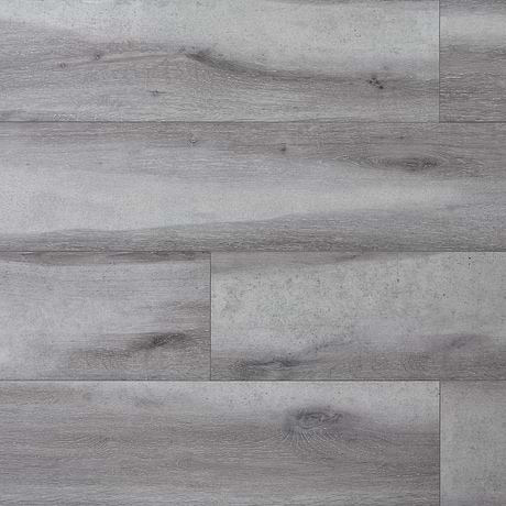 Woodcrete Silver Gray Rigid Core Click 12x48 Luxury Vinyl Tile