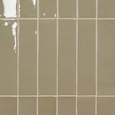 Lancaster Celery Green 3X12 Polished Ceramic Subway Tile