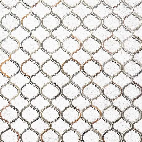 Veranda Paris Gray Mirror & Quartz Mosaic