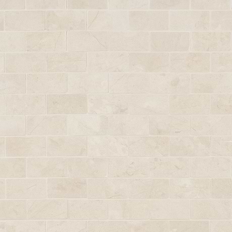 Aero Cream Beige 1x2 Polished Limestone Mosaic