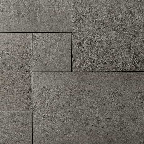 Sendero Charcoal Gray French Pattern Flamed Granite 2CM Outdoor Paver