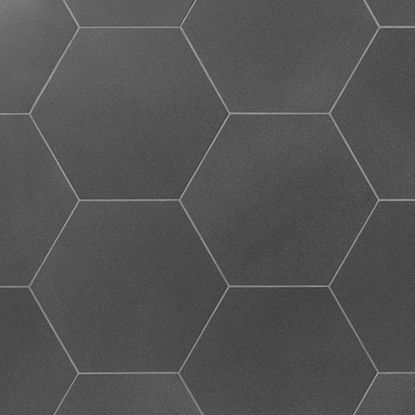 Pietra Basalt Gray 10" Hexagon Honed Basalt Tile