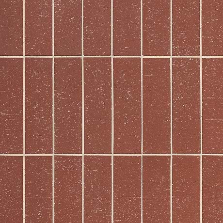 Brownstone Red 2x7 Textured Wire Cut Wire Cut Clay Thin Brick Tile