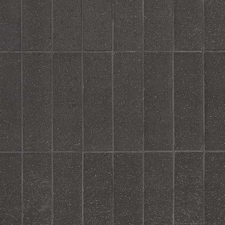 Brownstone Charcoal Black 2x7 Textured Wire Cut Wire Cut Clay Thin Brick Tile