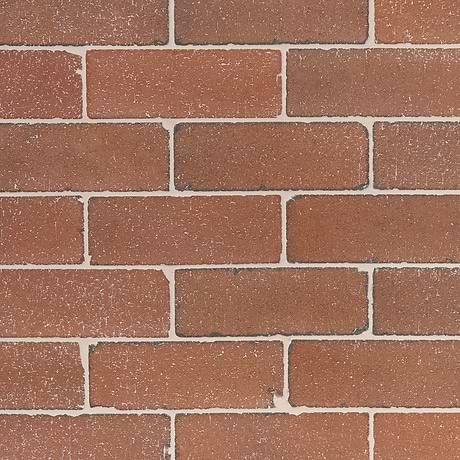 Brownstone Flashed Red 3x7 Tumbled Wire Cut Clay Thin Brick Tile