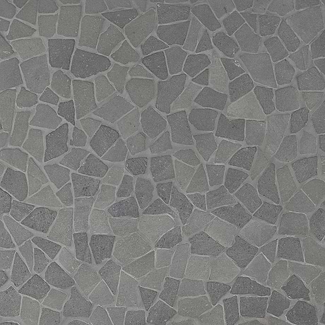 Nature Tumbled Lava Gray Honed Natural Stone Mosaic