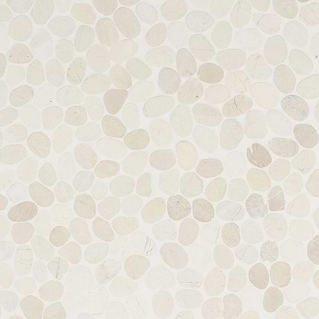 Nature Round Lovina White Honed Natural Stone Mosaic