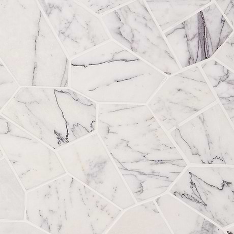 Nature Organica Lilac Tumbled Marble Mosaic Tile
