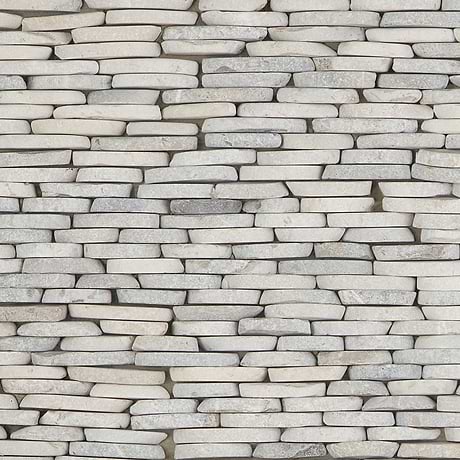 Nature Stacked Pram Gray Honed Natural Stone Mosaic