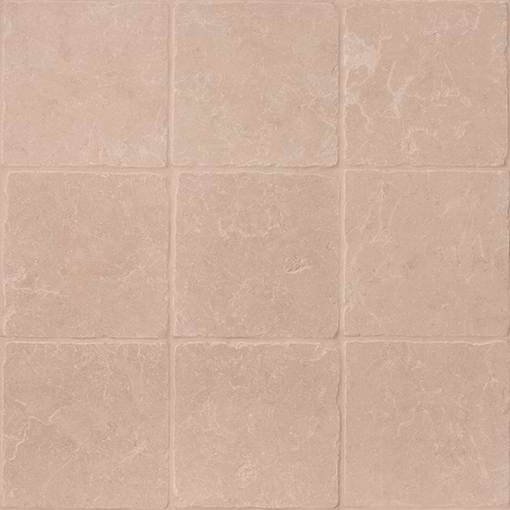 Rosa Perlino 8x8 Tumbled Marble Tile