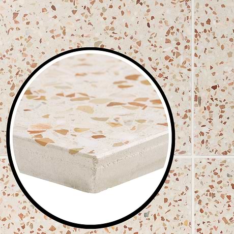 True Terrazzo Evora Beige 16x16 Polished Terrazzo Tile