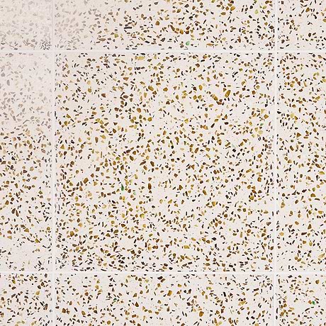 Veritas Terrazzo Creme with Gold 16x16 Polished Terrazzo Tile