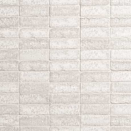 Brixon Chalk White 1.5x4 Stacked Matte Porcelain Mosaic Tile