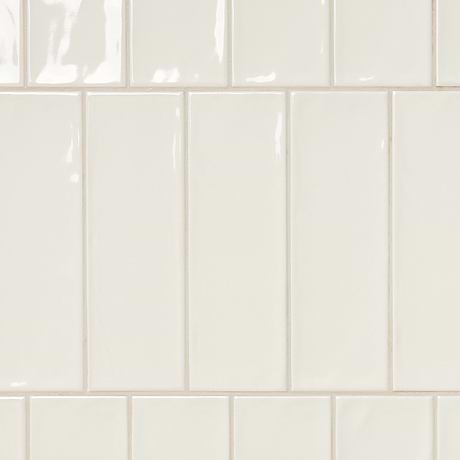 Santa Monica Ivory Beige 4X12 Polished Ceramic Subway Tile