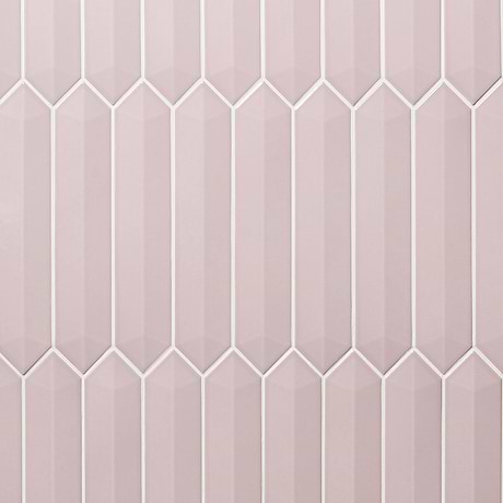 Kent Pink 3x12 3D Picket Polished Ceramic Tile