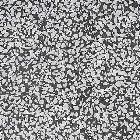 Terrazzo Hex Nero Black & White 9" Terrazzo Look Matte Porcelain Tile