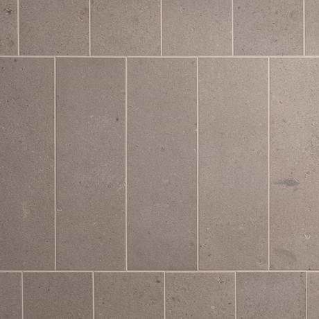 Piccoli Petite Taupe Gray 4x12 Terrazzo Look Matte Porcelain Tile