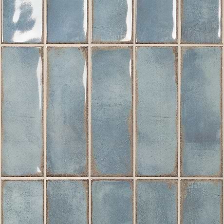 Los Lunas Blue 4x12 Polished Ceramic Subway Tile