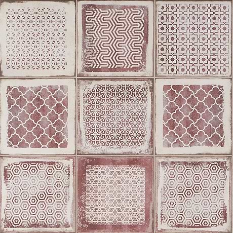 Los Lunas Deco Rose Pink 8x8 Matte Porcelain Tile