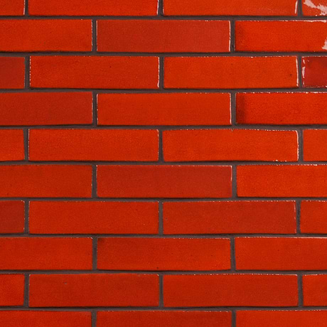 Emery Orange 2x8 Handmade Crackled Glossy Terracotta Tile