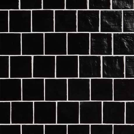 Montauk Jet Black 4x4 Mixed Finish Ceramic Tile