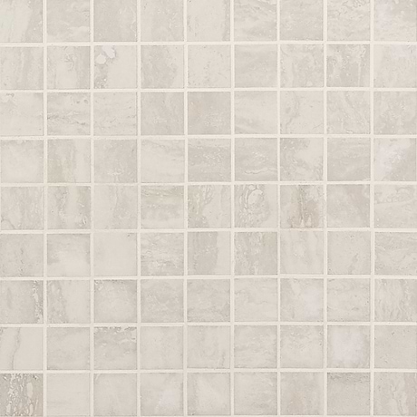 Basic Travertine Beige & Cream 2x2 Matte Porcelain Mosaic